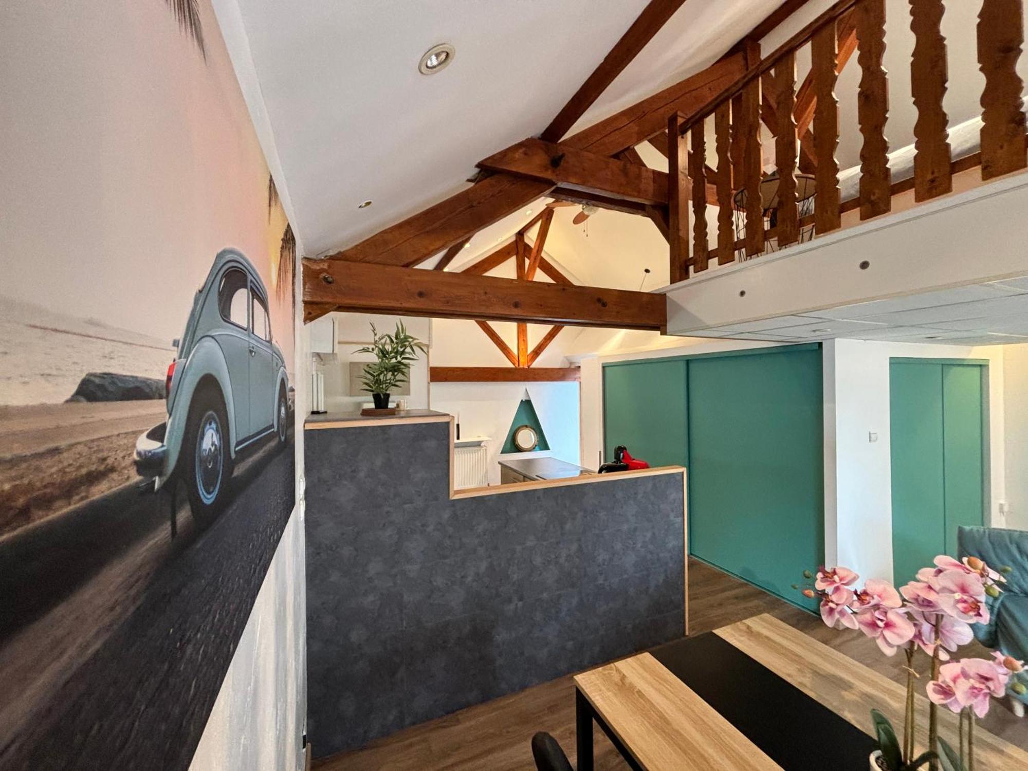 Mini-Loft, Terrasse 24M2, Internet Haut-Debit, Garage Prive Et Place De Parking Audincourt 외부 사진