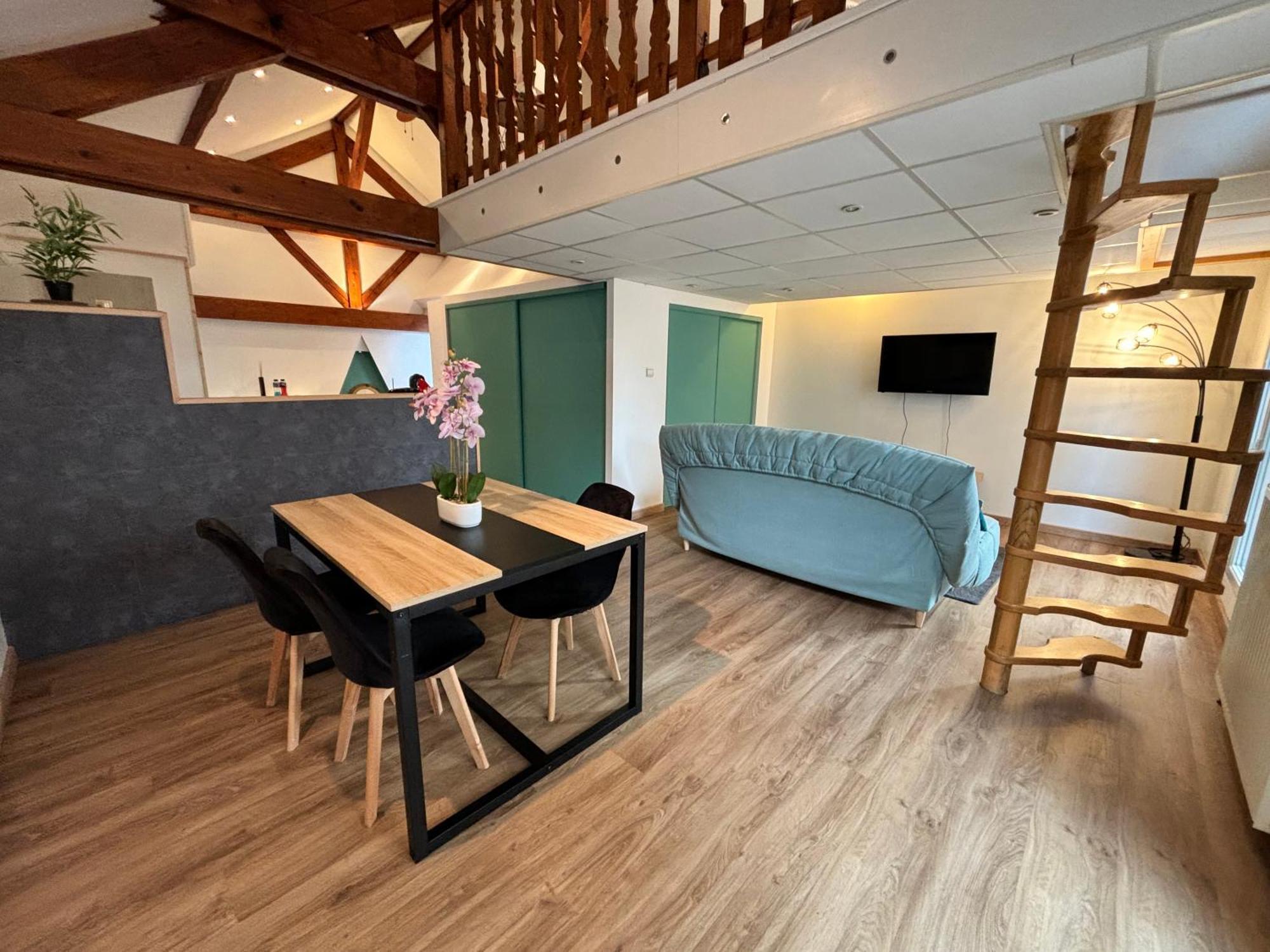 Mini-Loft, Terrasse 24M2, Internet Haut-Debit, Garage Prive Et Place De Parking Audincourt 외부 사진